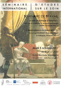 K. – L Schwering « Le soin psychique à l’hôpital » & E. Fournier « Bientraitance ou bientraiter? »