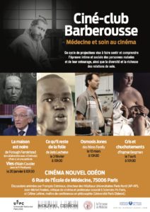 Ciné-club « Barberousse. Médecine et soin au cinéma » : le programme du 1er semestre 2018 !